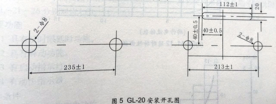 gl-15、25反時(shí)限過(guò)流繼電器安裝開(kāi)孔圖