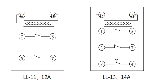 LL-14A/5繼電器內部接線